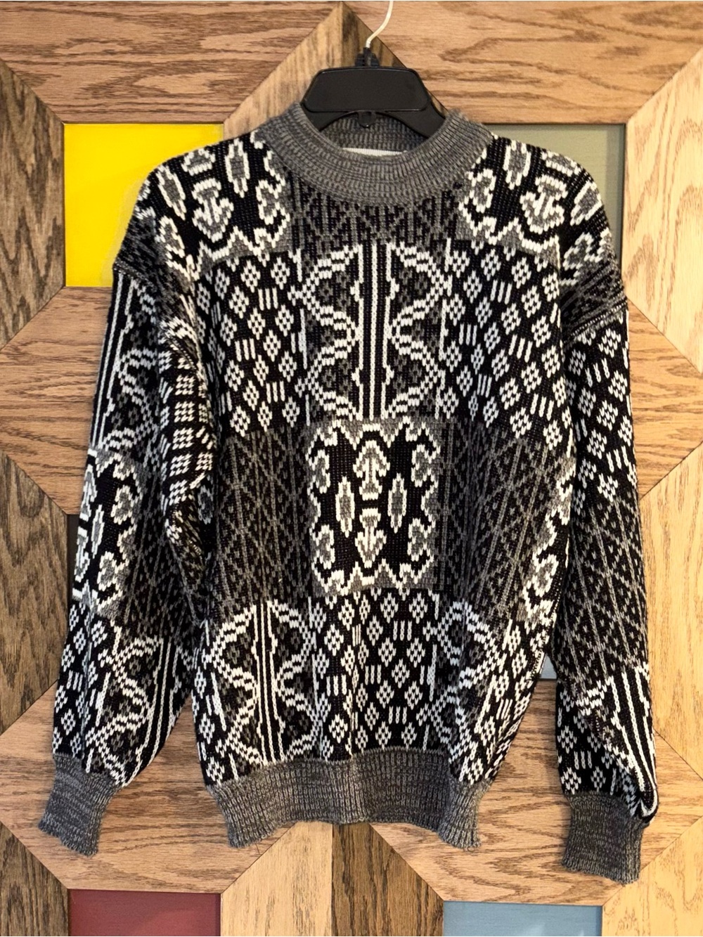 Vtg 80’s Cosby Grandpa Sweater McGregor Long Sleeve Pullover Knit Crewneck Sz M